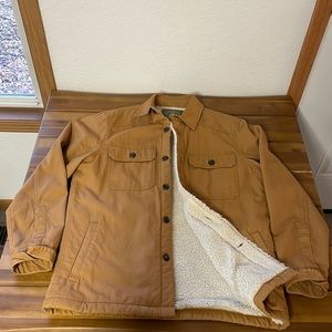Sherpa-lined Tan Jacket